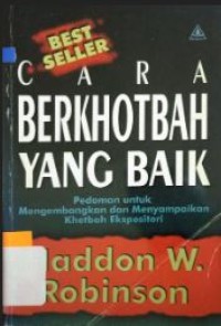 Image of Cara Berkhotbah Yang Baik